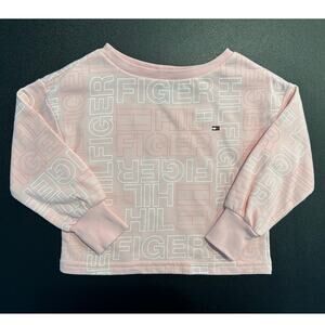 Tommy Hilfiger Logo Crewneck Sweatshirt, Pink, Toddler Girl 2T